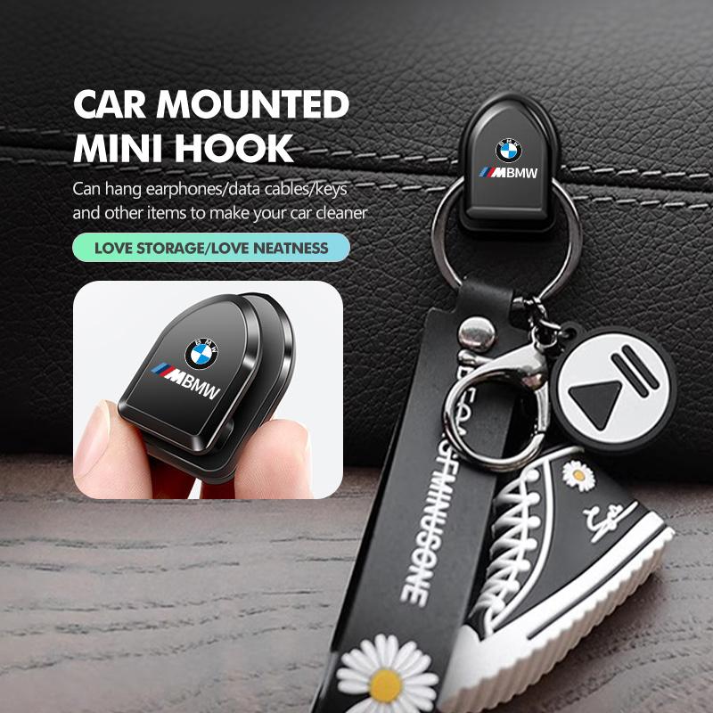 2/4pcs Car Paste Hooks USB Storage Hanger Invisible Accessories For BMW M3 M5 X3 E93 F10 F20 F30 F40 F15 F25 F26 F31 F49 F86 AE2