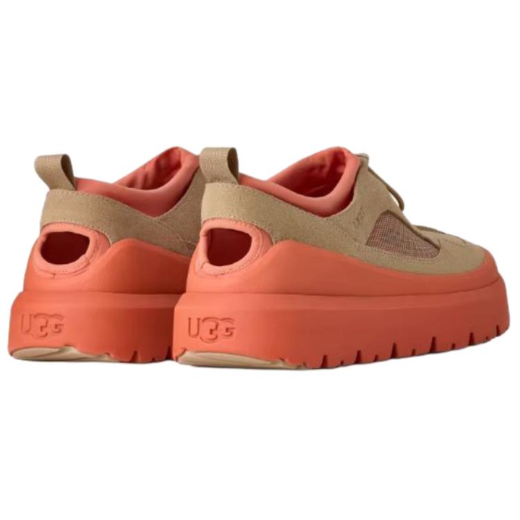 UGG Heritage Utility Classic Реконструированная Коровья Замша Универсальные Низкие Кеды с Круглым Носком Повседневные Обувь Унисекс Бежевый Оранжевый 1174995-MBRG