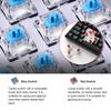 OUTEMU USB Проводная 61-клавишная Механическая Клавиатура со Светодиодной Подсветкой, Поддерживает горячую замену, Синий Свитч, Красный Свитч