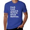 Kaz & Inej & Jesper & Wylan Nina Matthias. (Six of Crows Inverse) T-Shirt blanks sports fans mens clothing