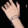 Natural Lapis Lazuli 1mm Ultra-Thin Geometric Line Bracelet Minimalist Stackable Jewelry Women Men