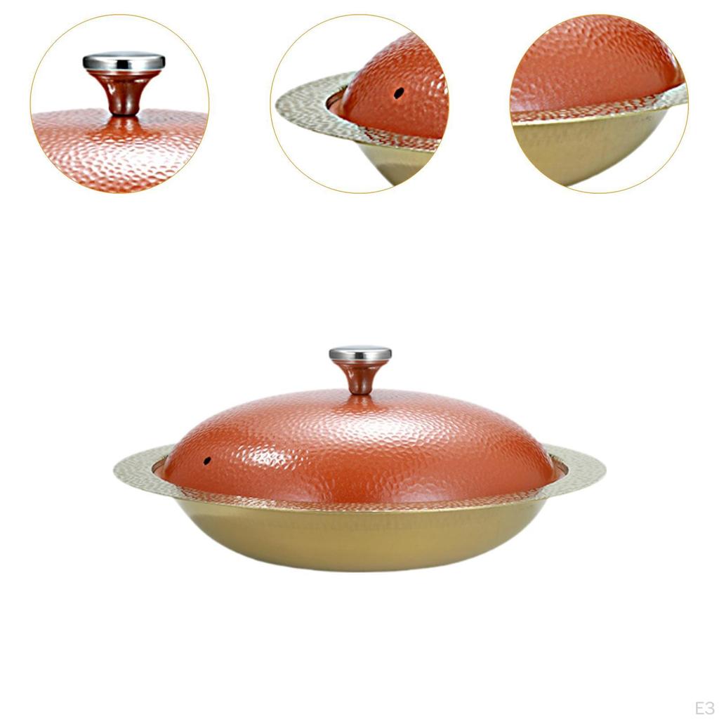 Корейская кастрюля для приготовления рамена с крышкой из нержавеющей стали для морепродуктов