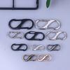 10Pcs S Hooks Eco-Friendly Metal Key Clip Camping Secure Backpacks Fastener Carabiner Keychain Stable Wilderness Survival Tools