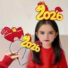 1/3 шт. Повязка на голову на Новый год 2026, красная повязка на голову с лошадью, праздничная повязка для волос для вечеринки в честь Праздника Весны, реквизит для праздничного селфи