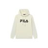 Fila Logo Print Letter Casual Loose Hoodie Long Sleeve Sweatshirt Unisex Tops Milk-Salt-White F51U238298F-IV