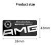 XAOJZ1 Hot For AMG Car For Mercedes benz AMG 1pcs Car Side Window Badge Sticker for Mercedes benz AMG W204 W205 W212 W213 W221 W177 W24