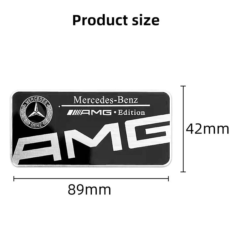 XAOJZ1 Hot For AMG Car For Mercedes benz AMG 1pcs Car Side Window Badge Sticker for Mercedes benz AMG W204 W205 W212 W213 W221 W177 W24