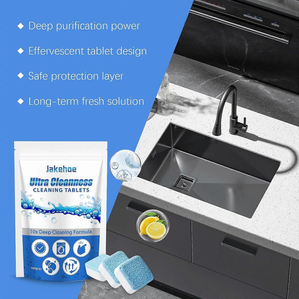 Multi-Purpose Cleaning Tablet, For Household Kitchen Gentle Decontamination Grease Odor Multi-Purpose Cleaning Tablet