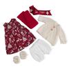 BlissfulPixie Одежда для вальдорфской куклы ручной работы 30 см, Набор одежды в красивой коробке, Подарок для девочек на Рождество, День рождения, Ева, Аксессуары для одежды -