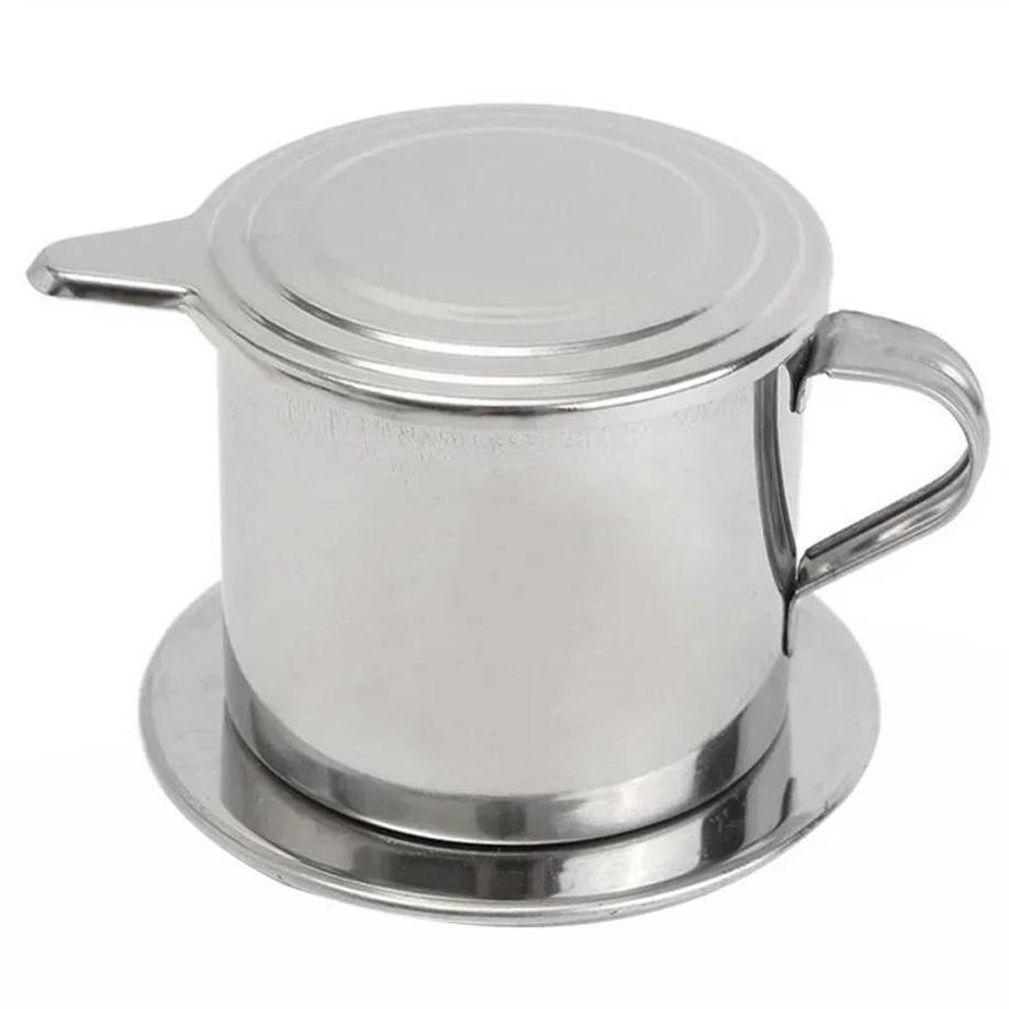 1 Pcs Portable Coffee Drip Strainer Kitchen Tools Stainless Steel Coffee Filter Infuse Cup Vietnamese Coffee Dripper Maker Pot