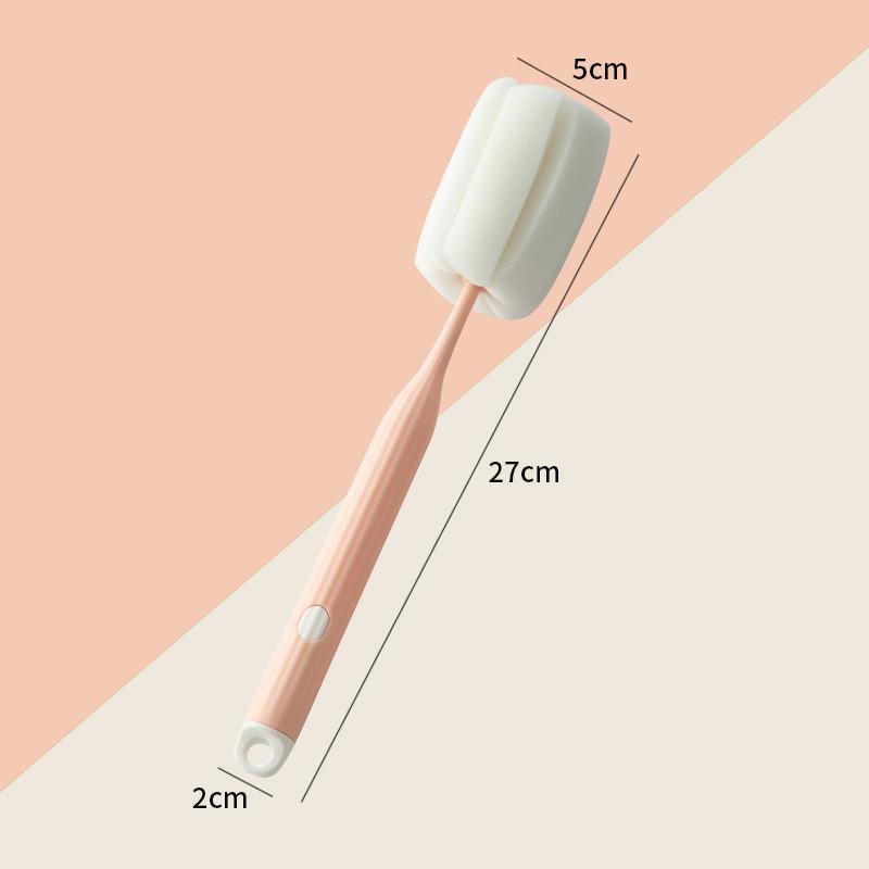 Household Sponge Cup Brush With Handle For Efficient Cleaning Of Drinking Vessels