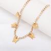 Popular rhinestones, many small butterflies, creative pendants, necklaces, female insects, anklets, European and American hip-hop beach jewelry.