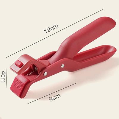 Новый многоцелевой силиконовый нескользящий зажим с теплоизоляцией и защитой от ожогов, красный