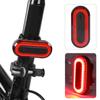 Велосипедный фонарь Светодиодный велосипедный фонарь Перезаряжаемый задний фонарь Предупреждающий задний фонарь Красный корпус Красный