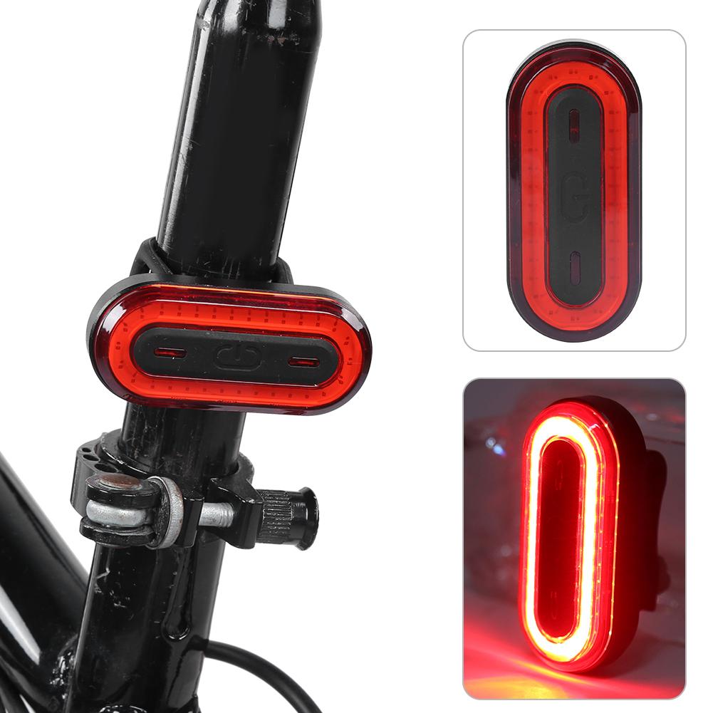 Велосипедный фонарь Светодиодный велосипедный фонарь Перезаряжаемый задний фонарь Предупреждающий задний фонарь Красный корпус Красный