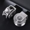 Corrosion Resistant V Sliding Gate Roller Wheel 304 Stainless Steel Pulley  Material Handling