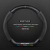 Genuine Leather & Carbon Fiber Steering Wheel Cover for Bestune B70/B500/T77/X40/B30/T99/T55