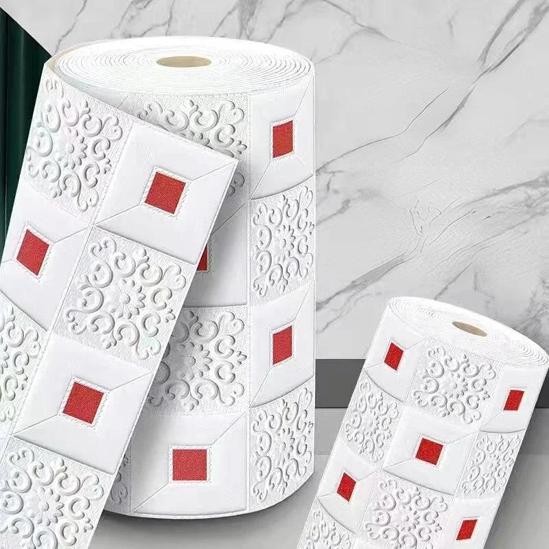 3D Наклейки на стену под кирпич DIY Декор Самоклеящиеся обои Для детской комнаты Спальни Кухни Домашний декор стен