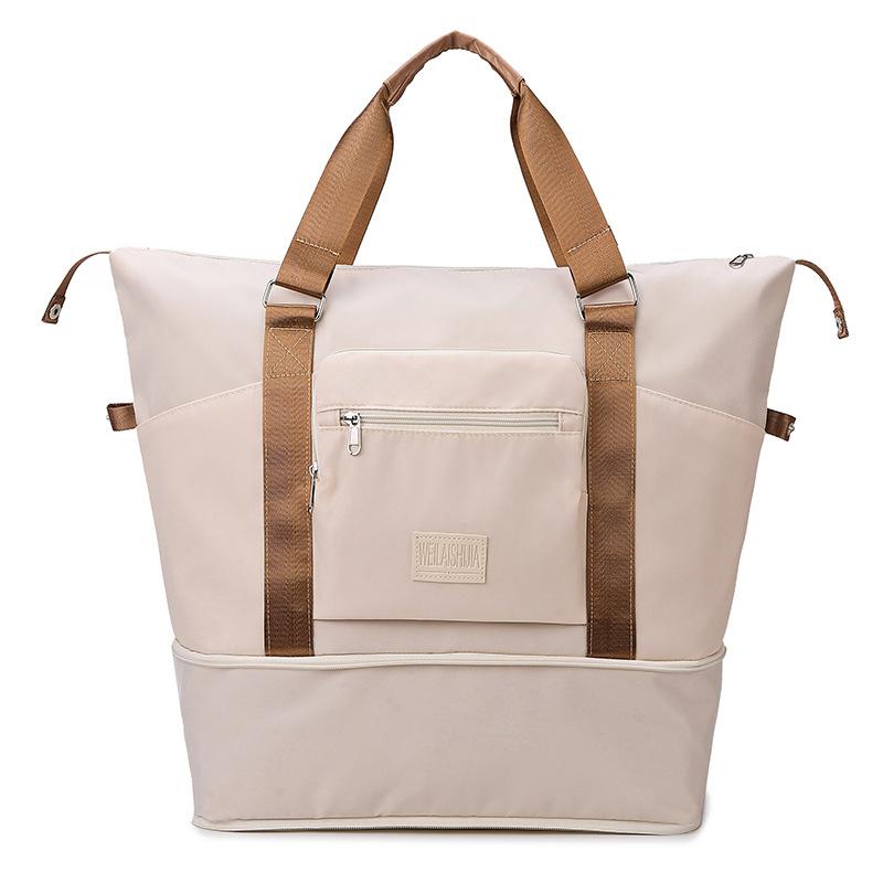 Многофункциональная, расширяемая, портативная дорожная сумка большой вместимости с разделением на сухое и мокрое, спортивная складная фитнес-сумка с выдвижной ручкой