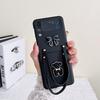 Для Samsung Galaxy Z Flip 4 3 5g чехол модный корейский 3d медвежий бант с узлом ремешок на руку портативный ремешок жесткий корпус из ПК для сумки Z Flip3