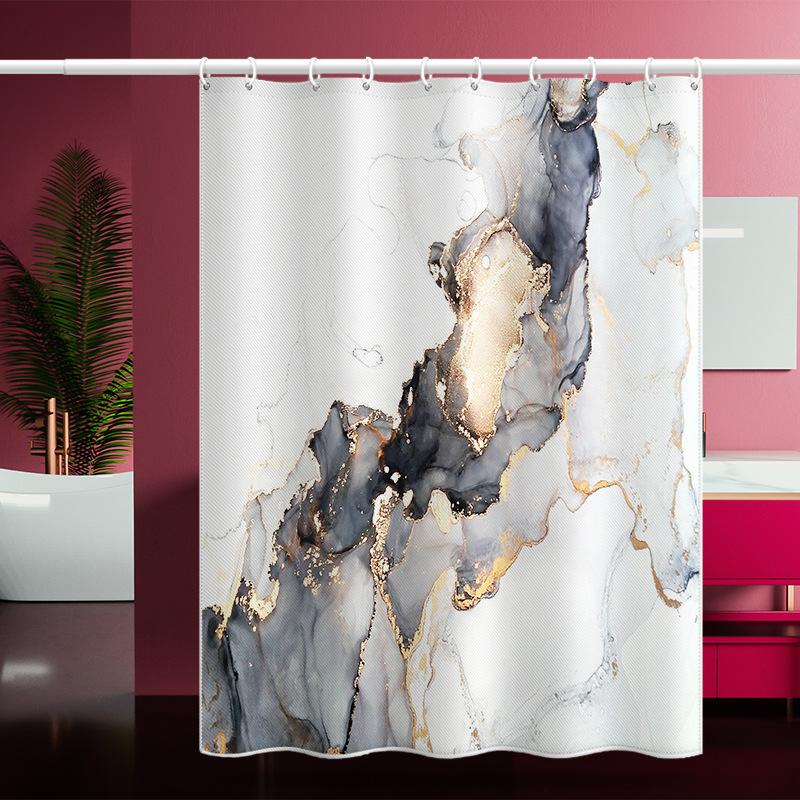 Утолщенная водонепроницаемая занавеска для ванной комнаты, устойчивая к плесени, занавеска для душа, занавеска для душевой перегородки, занавеска для душа, занавеска для ванной комнаты, бесплатная перфорация