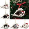 Украшение Рождественская Собака Акриловая Подвеска Орнамент Аксессуар Брелок