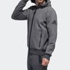 adidas Мужская куртка с капюшоном Double Knit, серая, DW4594