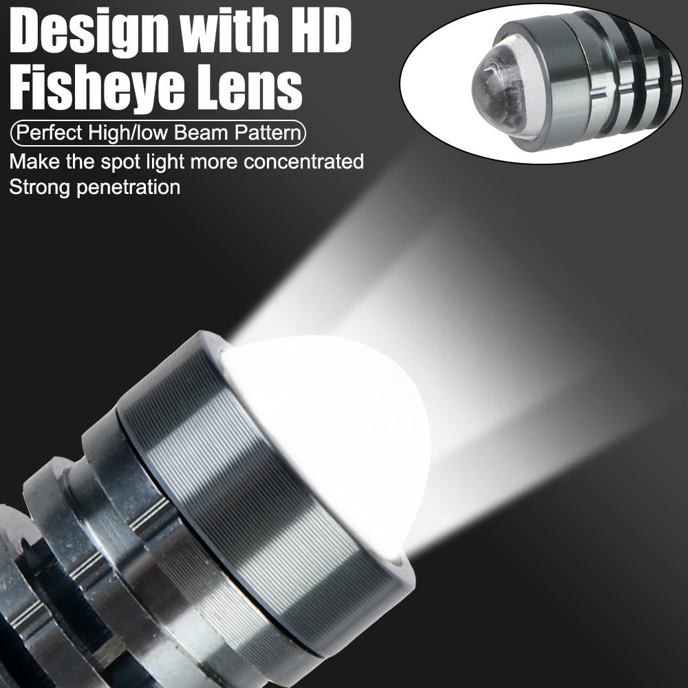 12V-80V Мотоциклетные фары H6 P15D-25-1 Цоколь 2000LM 3000K/6000K Сигнальные огни Светодиодные противотуманные фары Мотоциклетные прожекторы Индикаторы