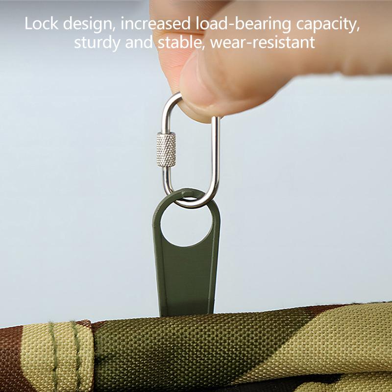 Овальный карабин с винтовой муфтой из нержавеющей стали 304, брелок для ключей, мини-пряжка для рюкзака для бутылки с водой, легкая подвесная пряжка