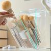 Clear Acrylic Makeup Brush Holder Adjustable Compartments Desktop Organizer Storage Box for Cosmetics Beauty Tools