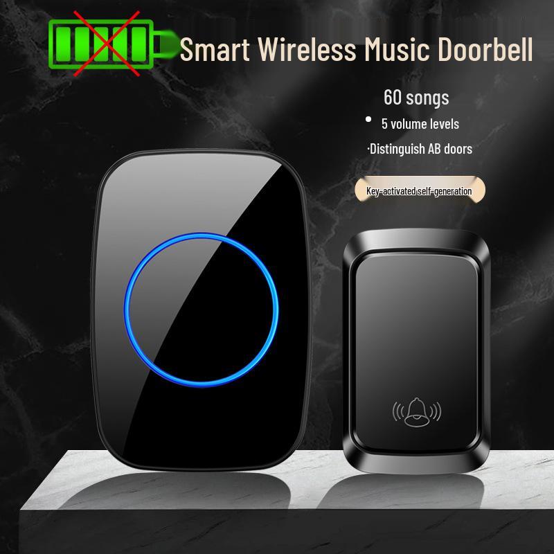Smart Choice Wireless Self-Powered Doorbell: Long-Range, Battery-Free Entry Alert for Homes and Elderly Assistance