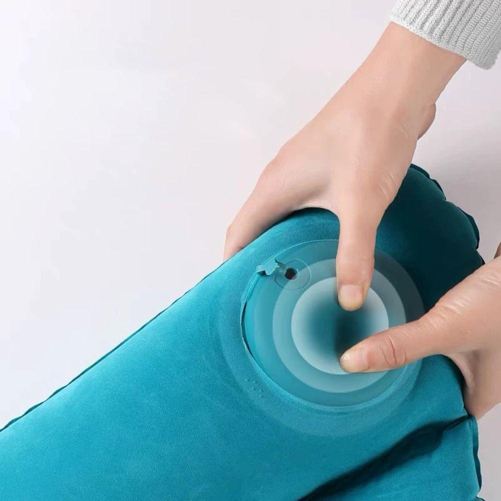 H Shape Inflatable Waist Pillow Portable Waist Support Pad Soft Lumbar Cushion Long Flight