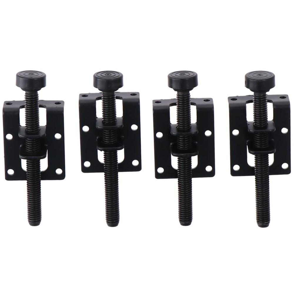 4 Pack Black Furniture Feet Steel Load Levelers Furniture Leveler Leg  Workbench Table Cabinet