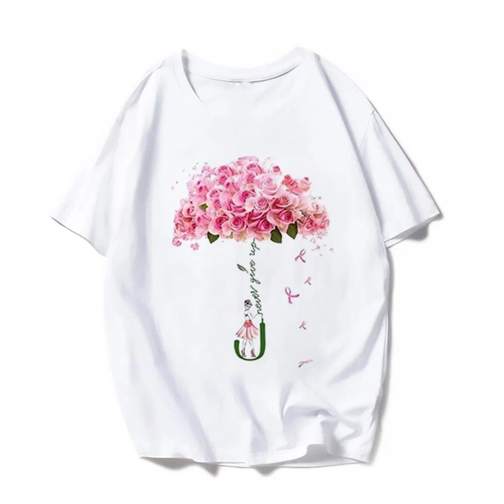 Повседневные футболки с короткими рукавами на День святого Валентина, женская модная летняя футболка с принтом Love Rose, женская футболка с графическим принтом