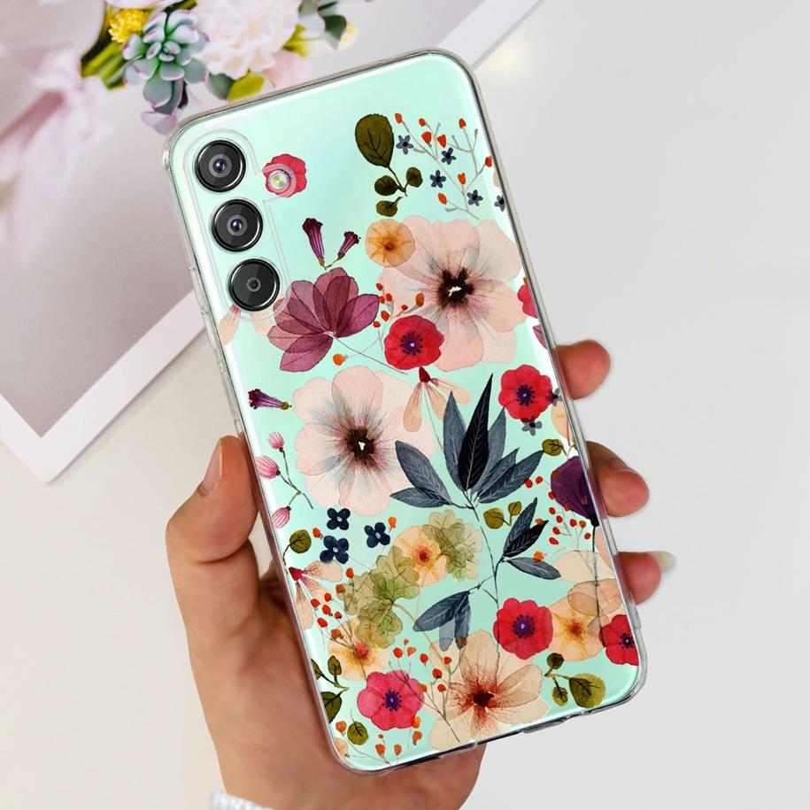 For Samsung Galaxy M15 5G Case SM-M156B Luxury Marble Clear Silicone Soft TPU Phone Cover For Samsung Galaxy F15 5G