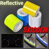 5x100CM Reflective Tape Sticker Car Safety Mark Auto Motorcycle Sticker Car Self Adhesive Warning Protective Strip Film Stickers