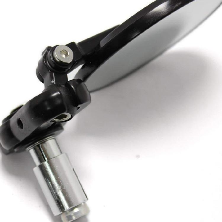 Aluminum 3" Folding Round Mirrors Adjustable Round Folding Handlebar End Mirrors Suitable for Motorcycle Handlebar Ends