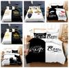 King Queen Pattern Bedding Women's Couple Down Duvet Cover and Pillowcase 2/3pc Super King Bed Full Size 3D Printed Duvet Cover Set Gift