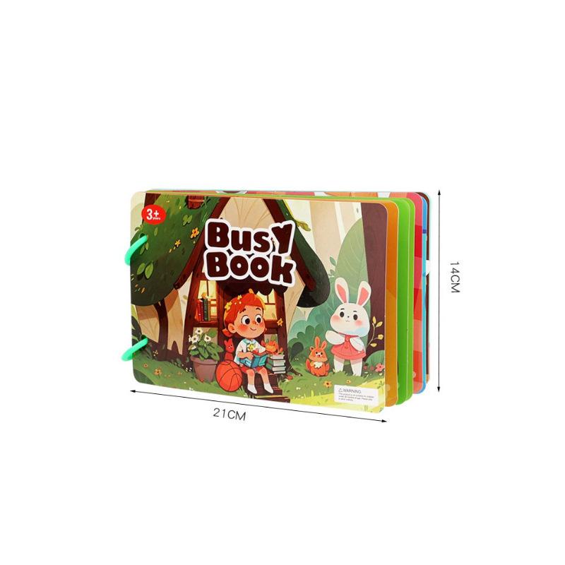 Монтессори Занятая книжка для малыша Моя первая тихая книжка Наклейки Раннее обучение Образование Детская игрушка Игра с пазлами-совпадениями для подарка малышу