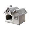 Foldable Cat House Winter Warm Chihuahua Cave Bed Cat Basket for Small Dogs Warm Soft Cat Bed Kennel Puppy House Deep Sleep Mat