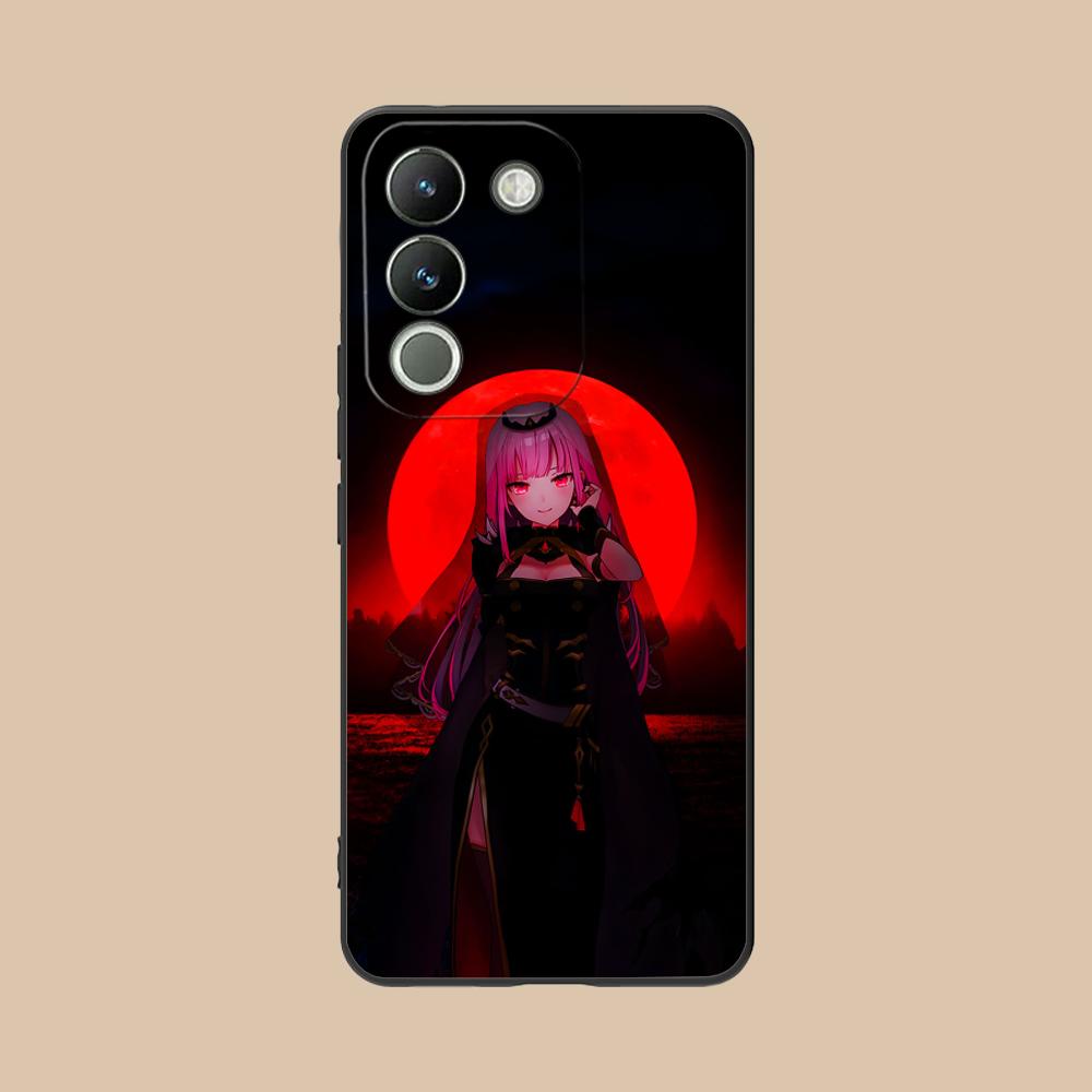 Матовый чехол для мобильного телефона из ТПУ с принтом Holo Mori Calliope для VIVO V60 V50 V40 V30 V29 V27 V25 V23 Pro Lite 5G Цветная защитная крышка