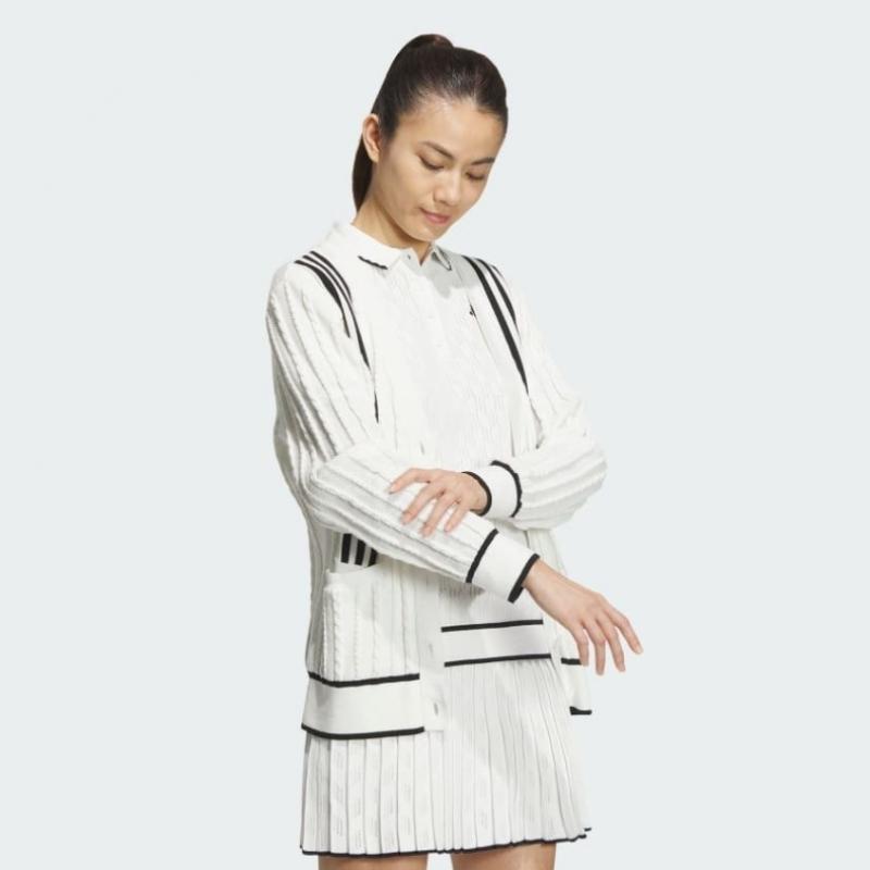 Adidas Гольф 2024 SS женский гольф Prime вязаный кардиган In6624
