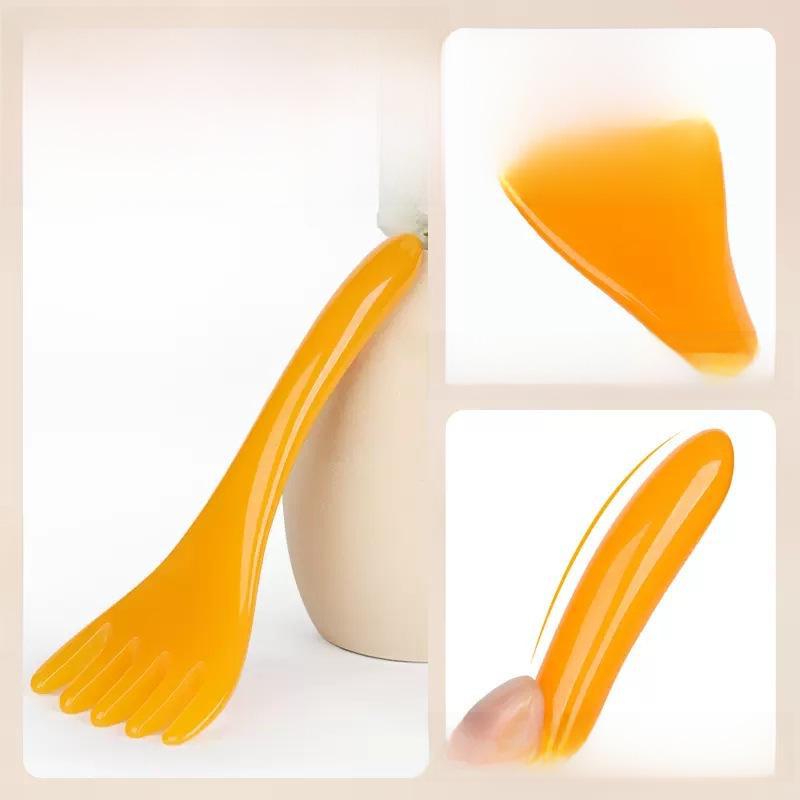 Массажер для кожи головы с пятью лапками: Акупрессурная расческа для релаксации и декомпрессии