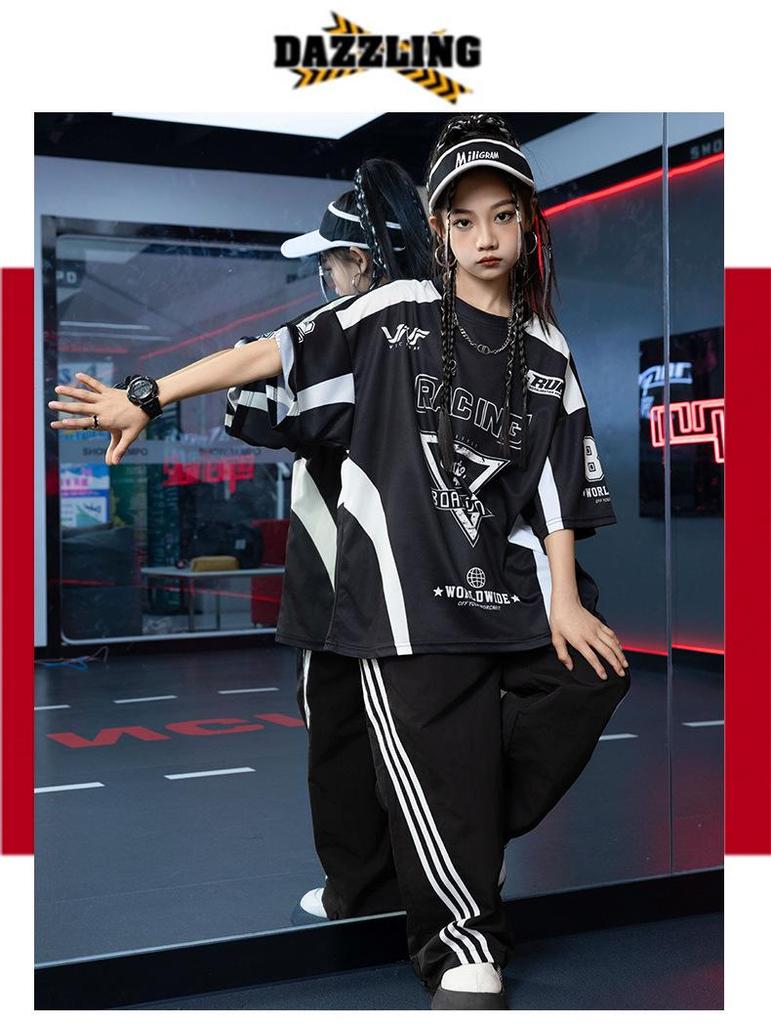 Hip Hop Kids' Fashion: Trendy Boys & Girls Dance T-Shirt for Spring/Summer