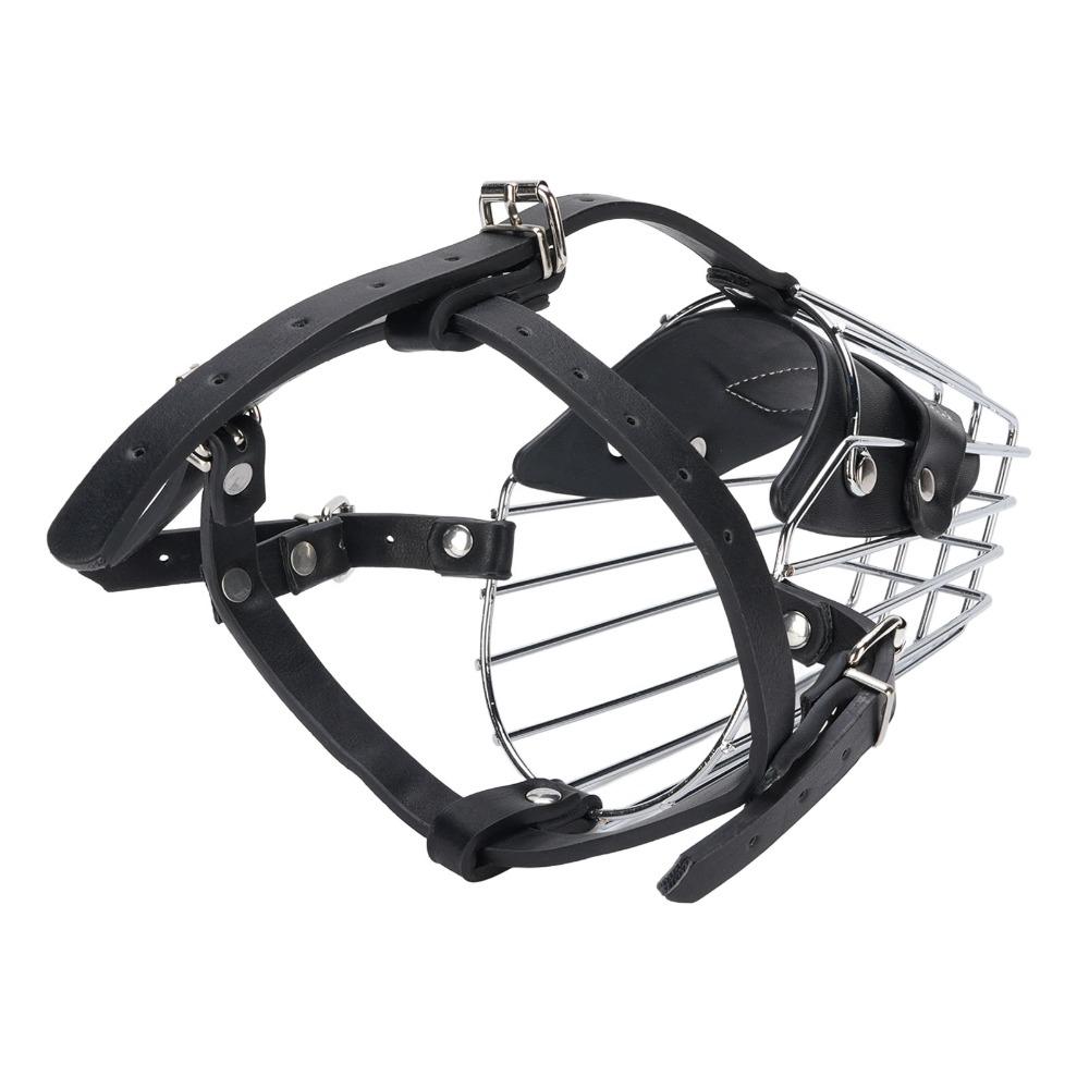 Adjustable Strap Metal Basket Muzzle Iron Frame Bite Proof Muzzle Anti Eat Muzzle Walking Outside