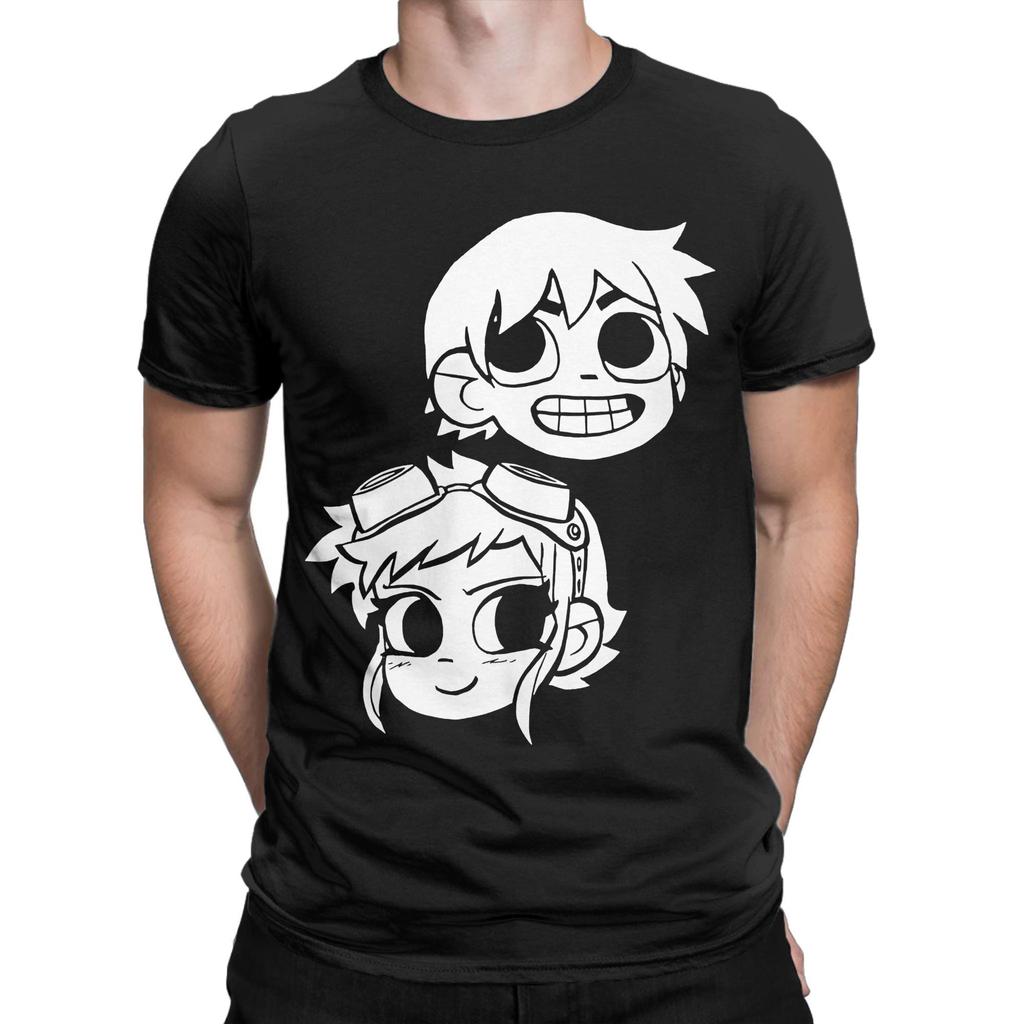 Men's 2-Up! Scott Pilgrim T Shirt  Cotton Clothing Casual Short Sleeve Round Neck Tees Gift Idea T-Shirts