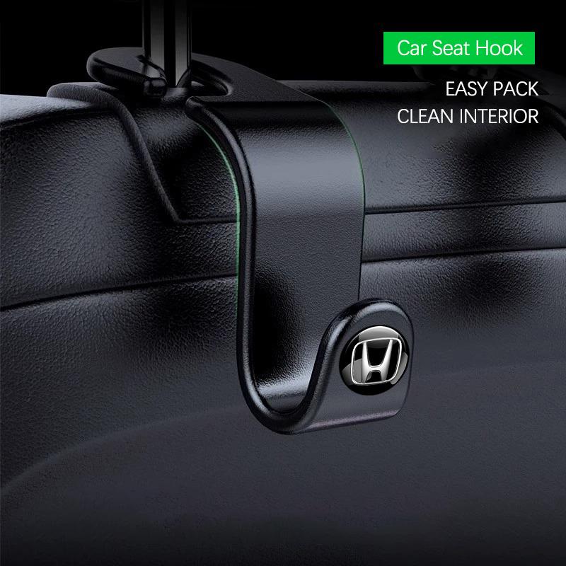 hbdf4 Car Headrest Hooks Hanger Seat Back Organizer Holder Clips For Honda Civic Accord Fit Jazz Pilot CRV Odyssey Passport City HRV
