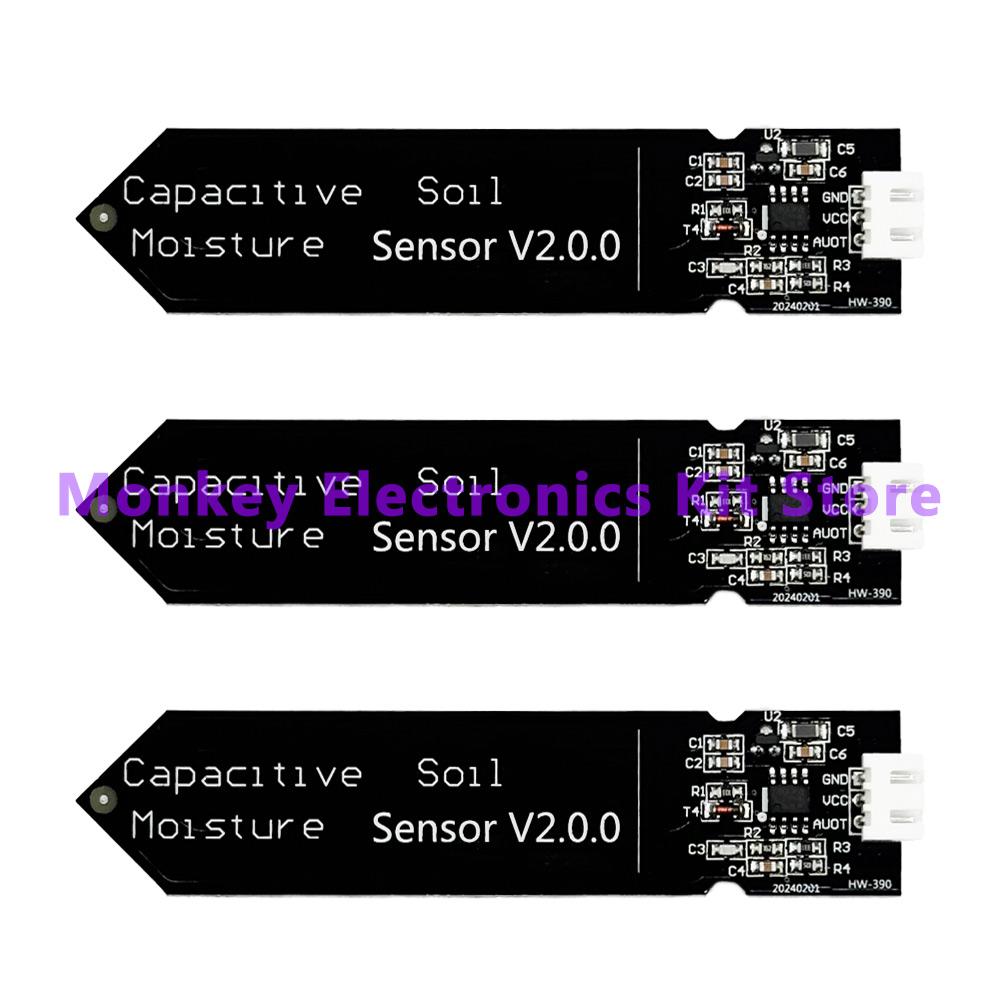 1/1 PCS Capacitive Soil Moisture Sensor Corrosion Resistant for R1 Board Moisture Detection Garden Watering DIY