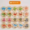 Children Educational Wooden Memory Game Animal Fruits Cognitive Baby Memory Chess Toy Kids Focus Training Wooden Educational Toy