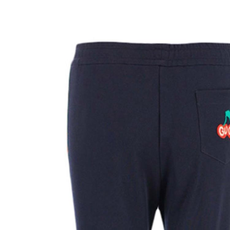 GUCCI Knitted Sweatpants Women's Dark Blue 625031-XJCUI-4206
